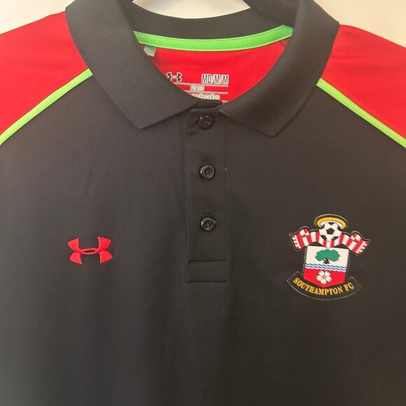 Under Armour Southampton FC Polo - Black - Size Medium - Picture 2 of 4